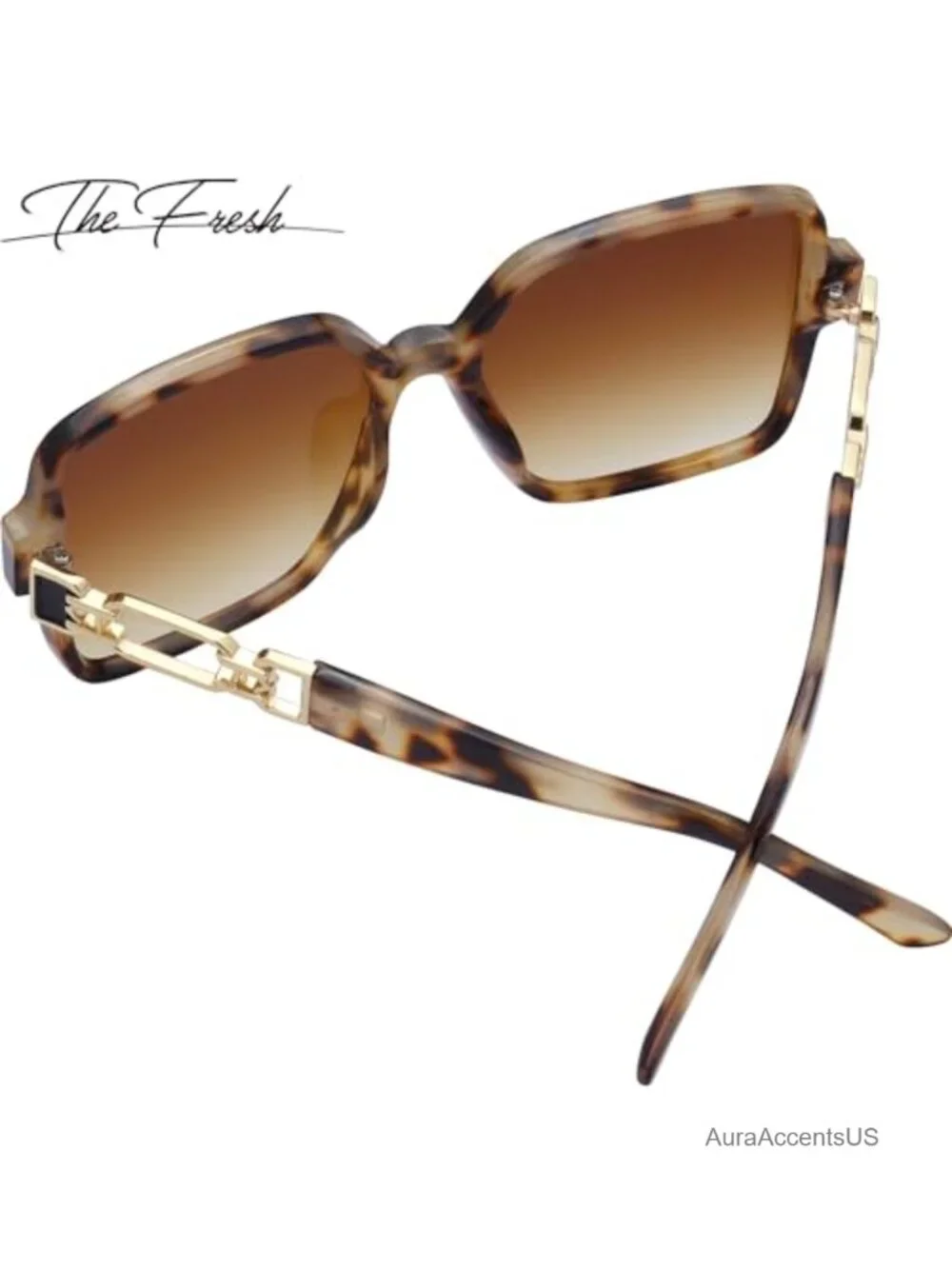 Oversized Square Hybrid Butterfly Fashion Sunglasses UV400 Gradient Lens